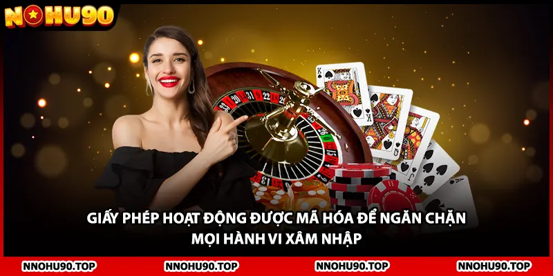 Giấy phép hoạt động được mã hóa để ngăn chặn mọi hành vi xâm nhập 
